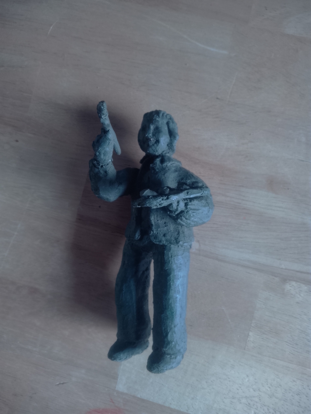 Handcrafted Small Metal/Brass Artist Figurine